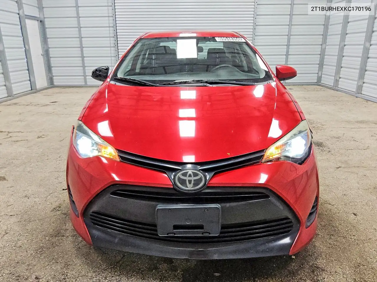 2019 TOYOTA COROLLA VIN 2T1BURHEXKC170196 — фото 5
