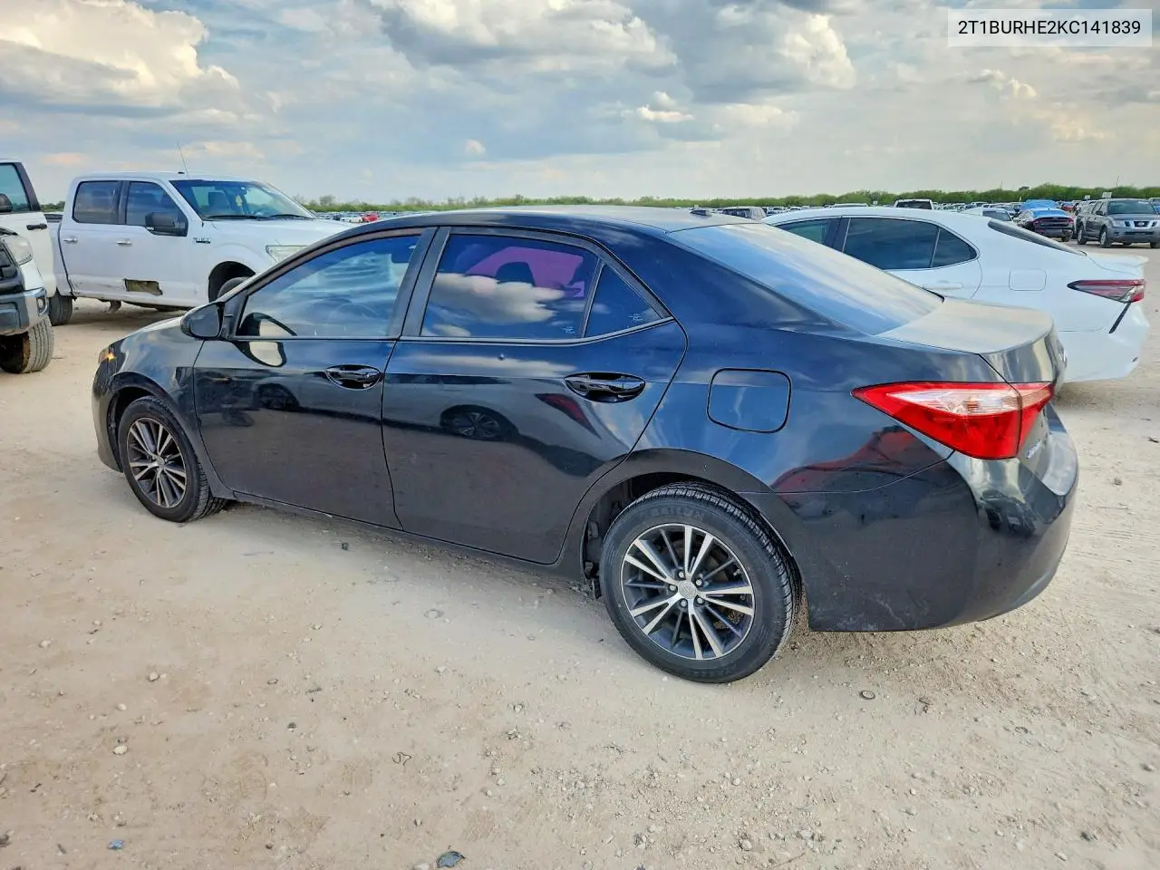 2019 TOYOTA COROLLA VIN 2T1BURHE2KC141839 — фото 2