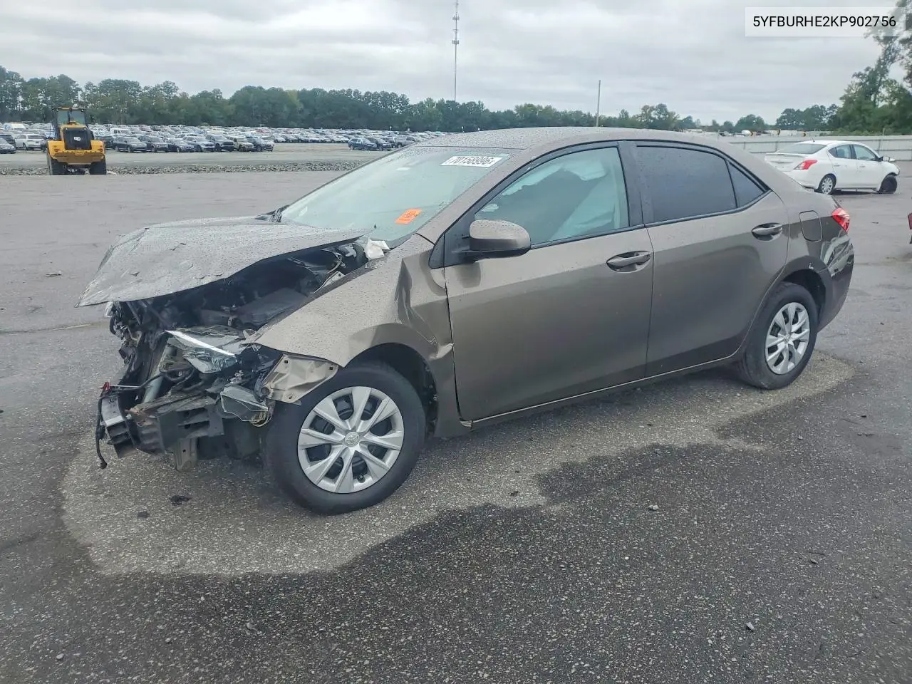 TOYOTA COROLLA 2019, VIN 5YFBURHE2KP902756
