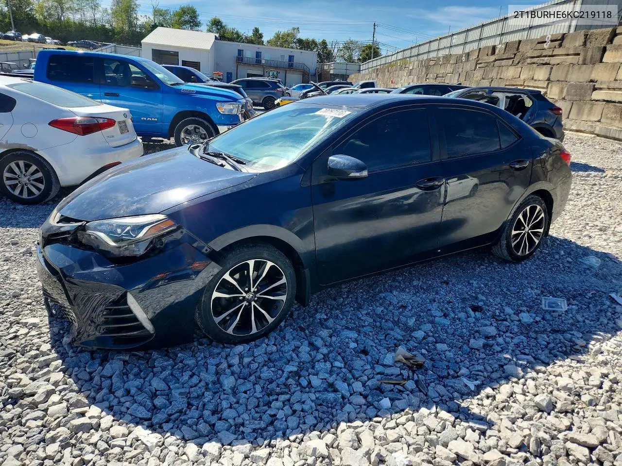 TOYOTA COROLLA 2019, VIN 2T1BURHE6KC219118