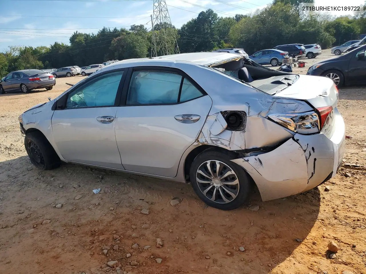 2019 TOYOTA COROLLA VIN 2T1BURHE1KC189722 — фото 2