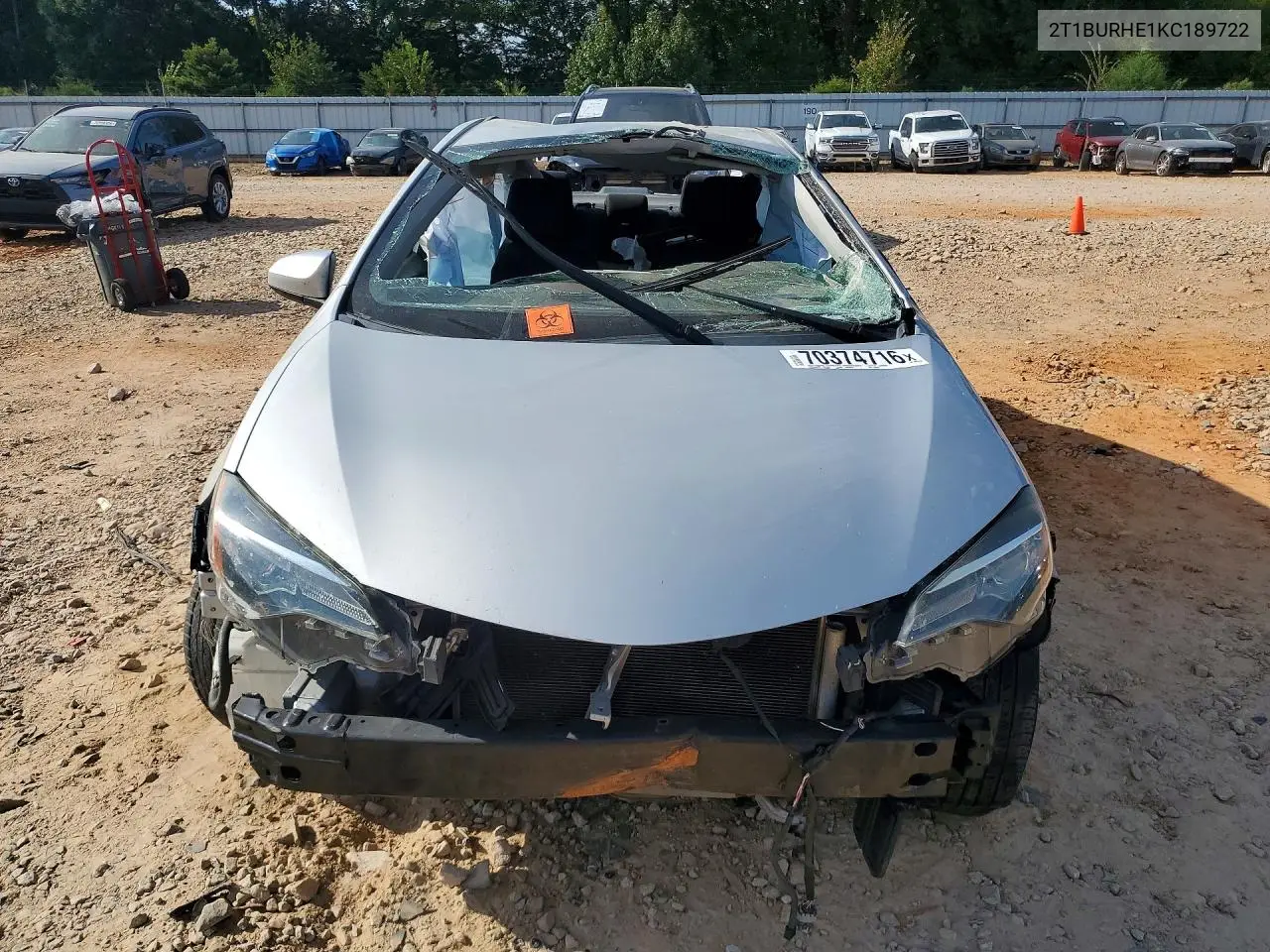 2019 TOYOTA COROLLA VIN 2T1BURHE1KC189722 — фото 5