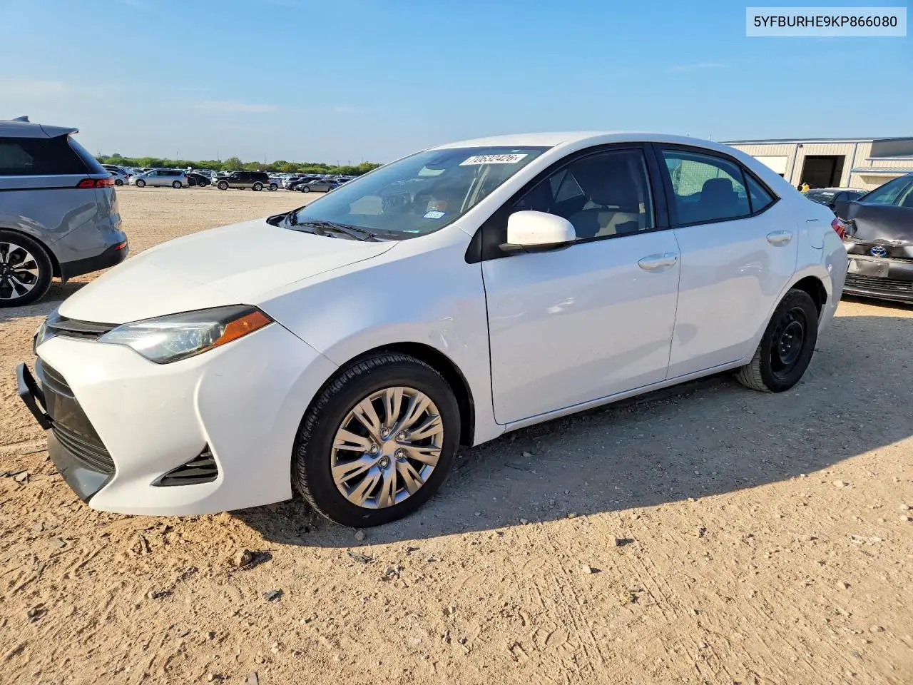 TOYOTA COROLLA 2019, VIN 5YFBURHE9KP866080