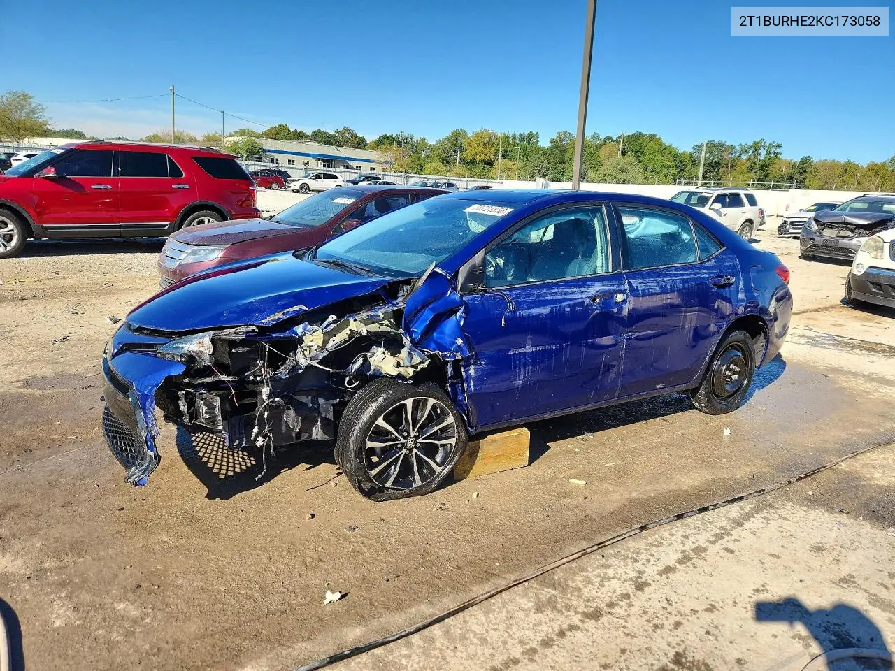 TOYOTA COROLLA 2019, VIN 2T1BURHE2KC173058