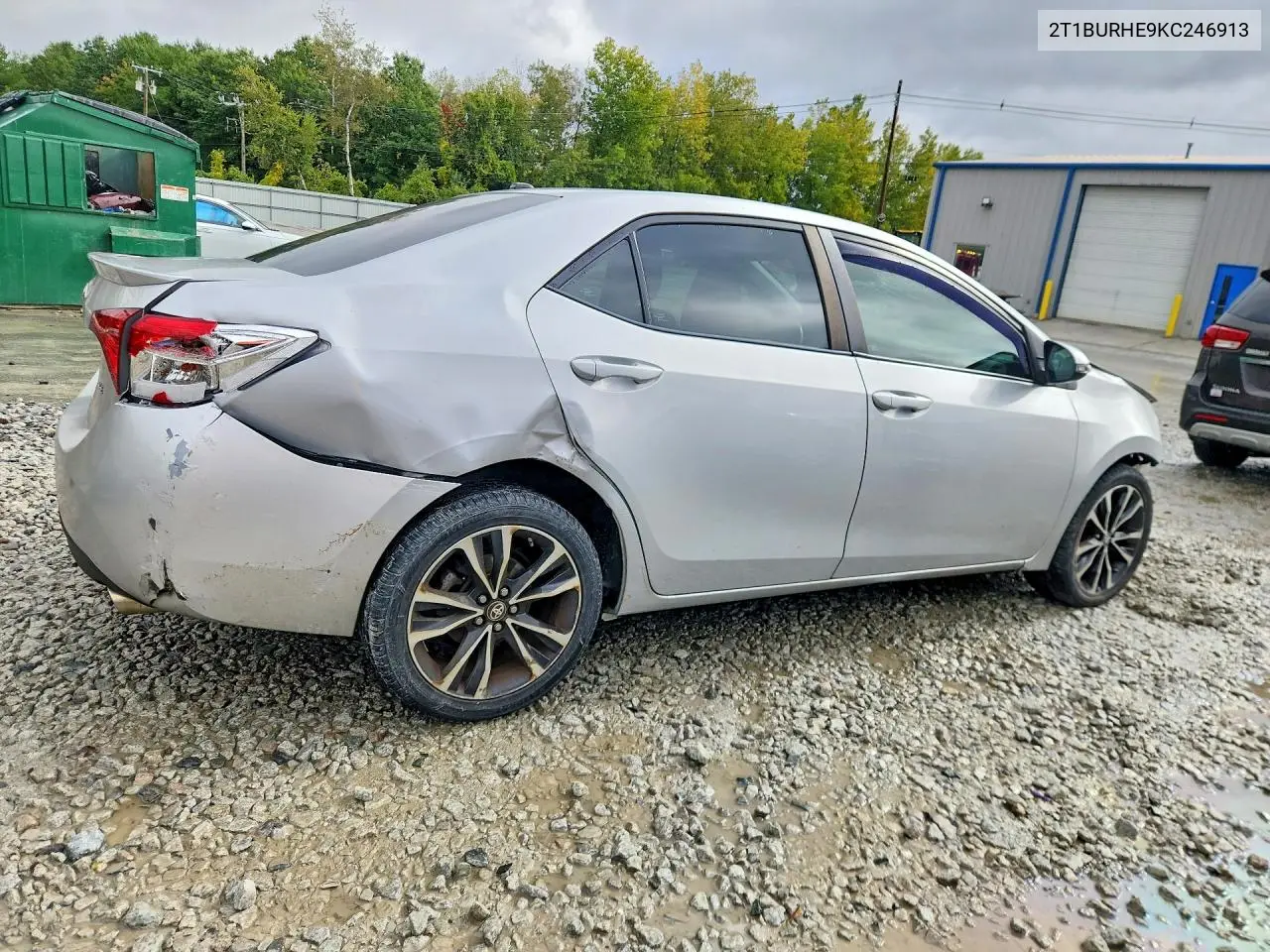 2019 TOYOTA COROLLA VIN 2T1BURHE9KC246913 — фото 3