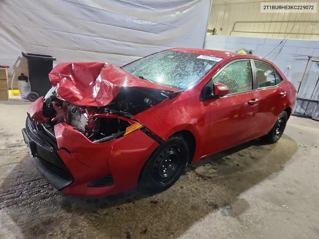 TOYOTA COROLLA 2019, VIN 2T1BURHE3KC229072