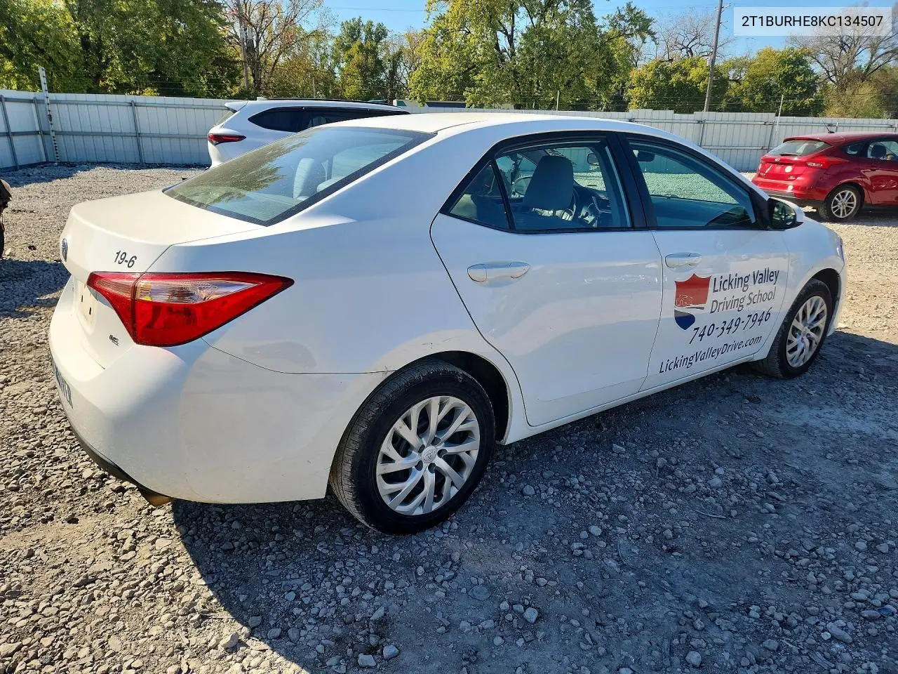 2019 TOYOTA COROLLA VIN 2T1BURHE8KC134507 — фото 3