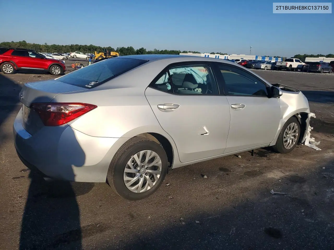 2019 TOYOTA COROLLA VIN 2T1BURHE8KC137150 — фото 3