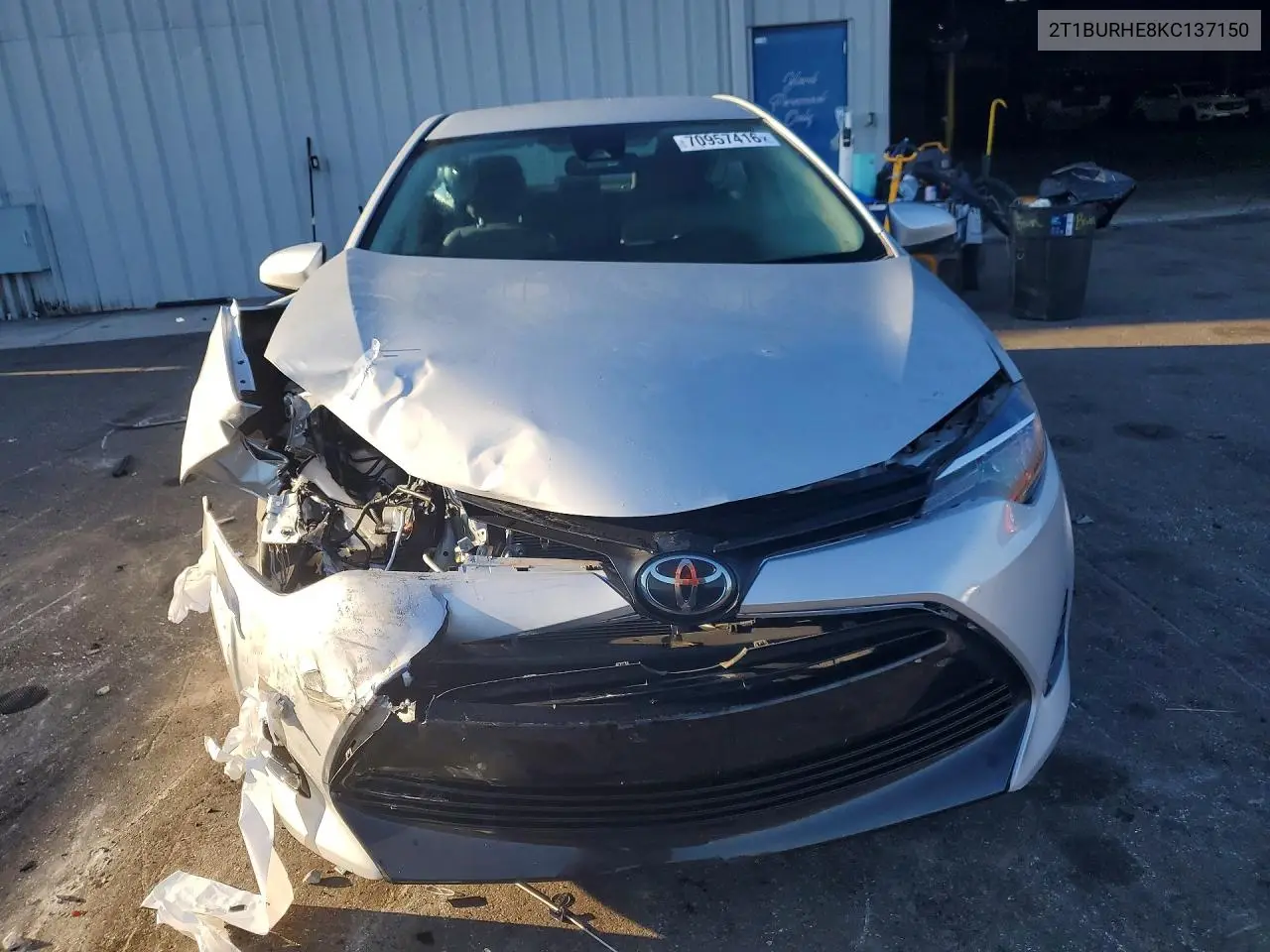 2019 TOYOTA COROLLA VIN 2T1BURHE8KC137150 — фото 5