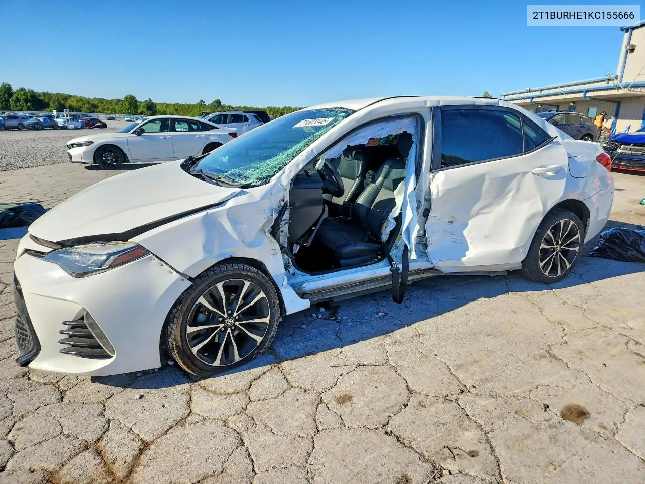 TOYOTA COROLLA 2019, VIN 2T1BURHE1KC155666