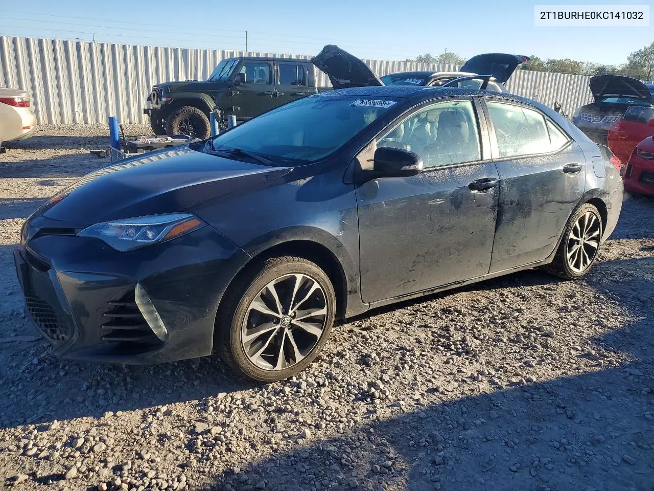 TOYOTA COROLLA 2019, VIN 2T1BURHE0KC141032