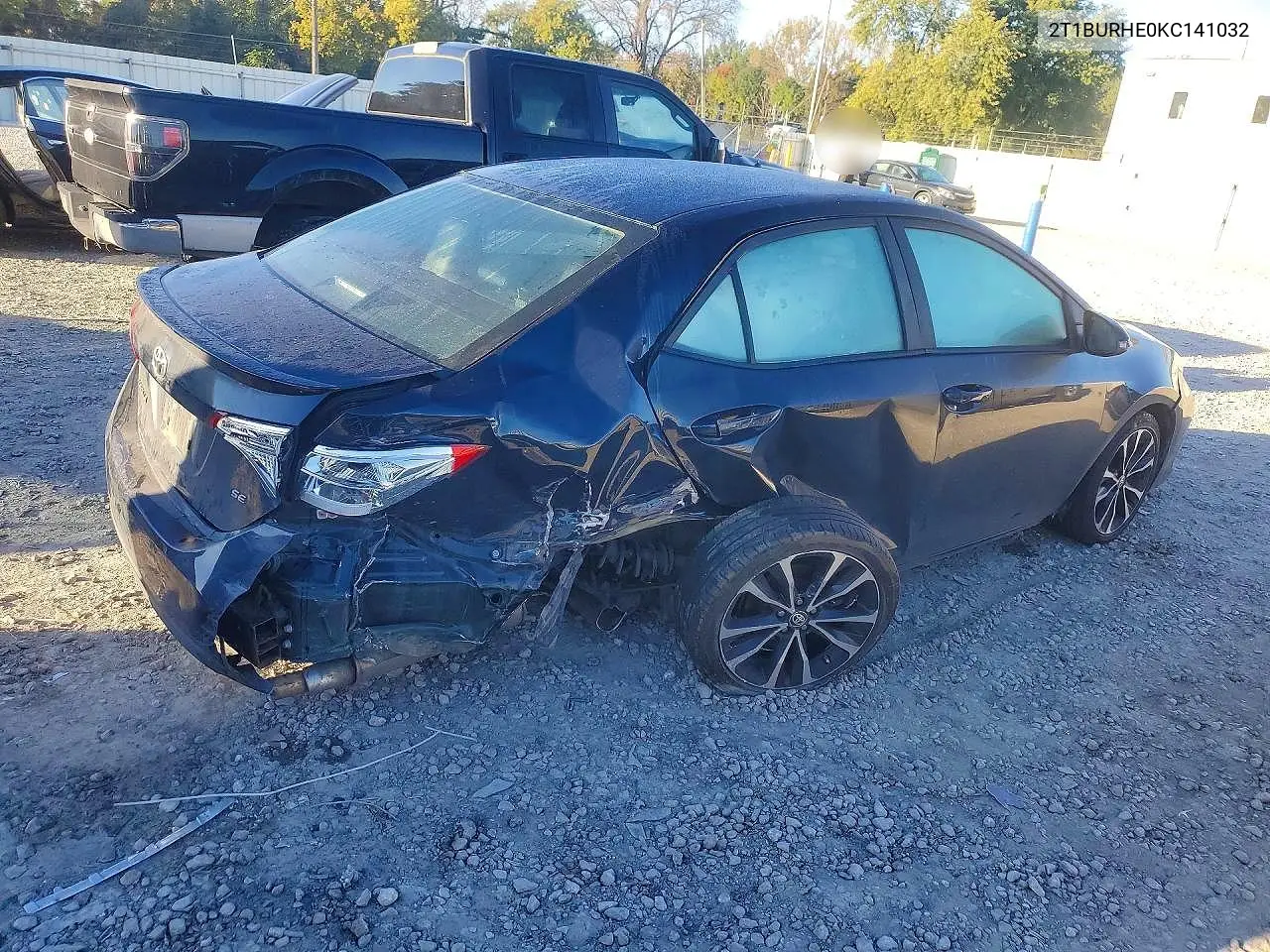 2019 TOYOTA COROLLA VIN 2T1BURHE0KC141032 — фото 3