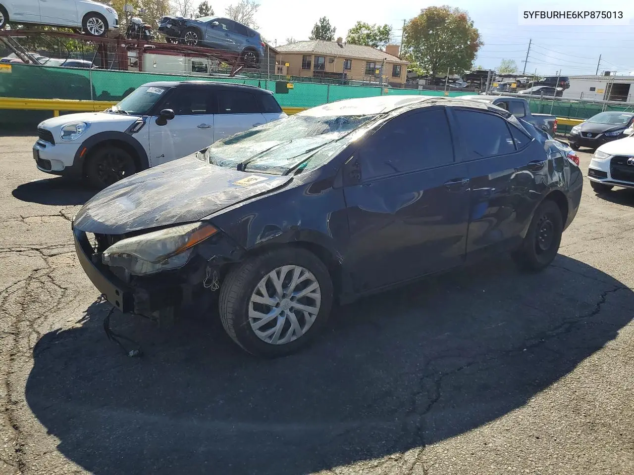 TOYOTA COROLLA 2019, VIN 5YFBURHE6KP875013