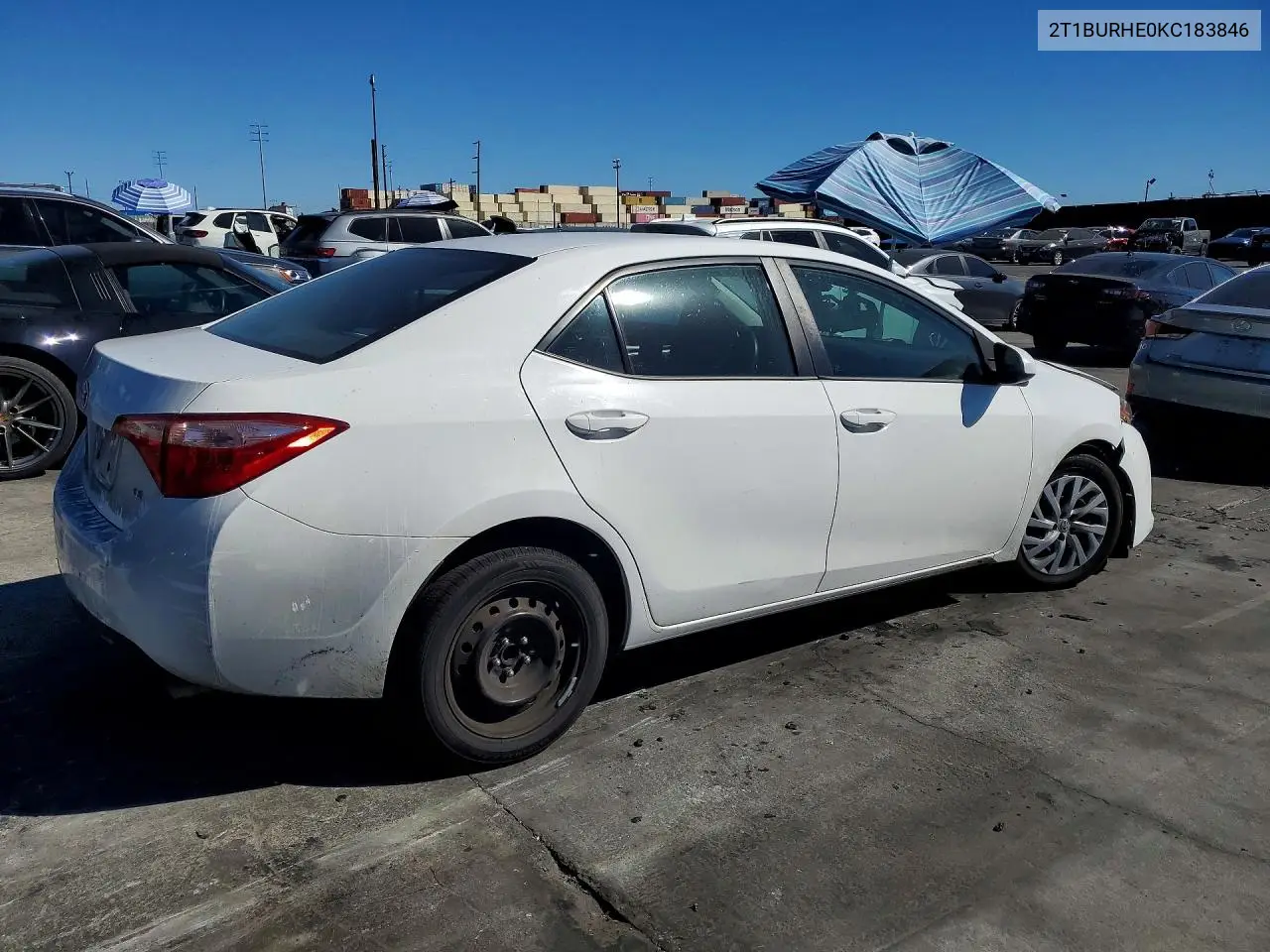 2019 TOYOTA COROLLA VIN 2T1BURHE0KC183846 — фото 3