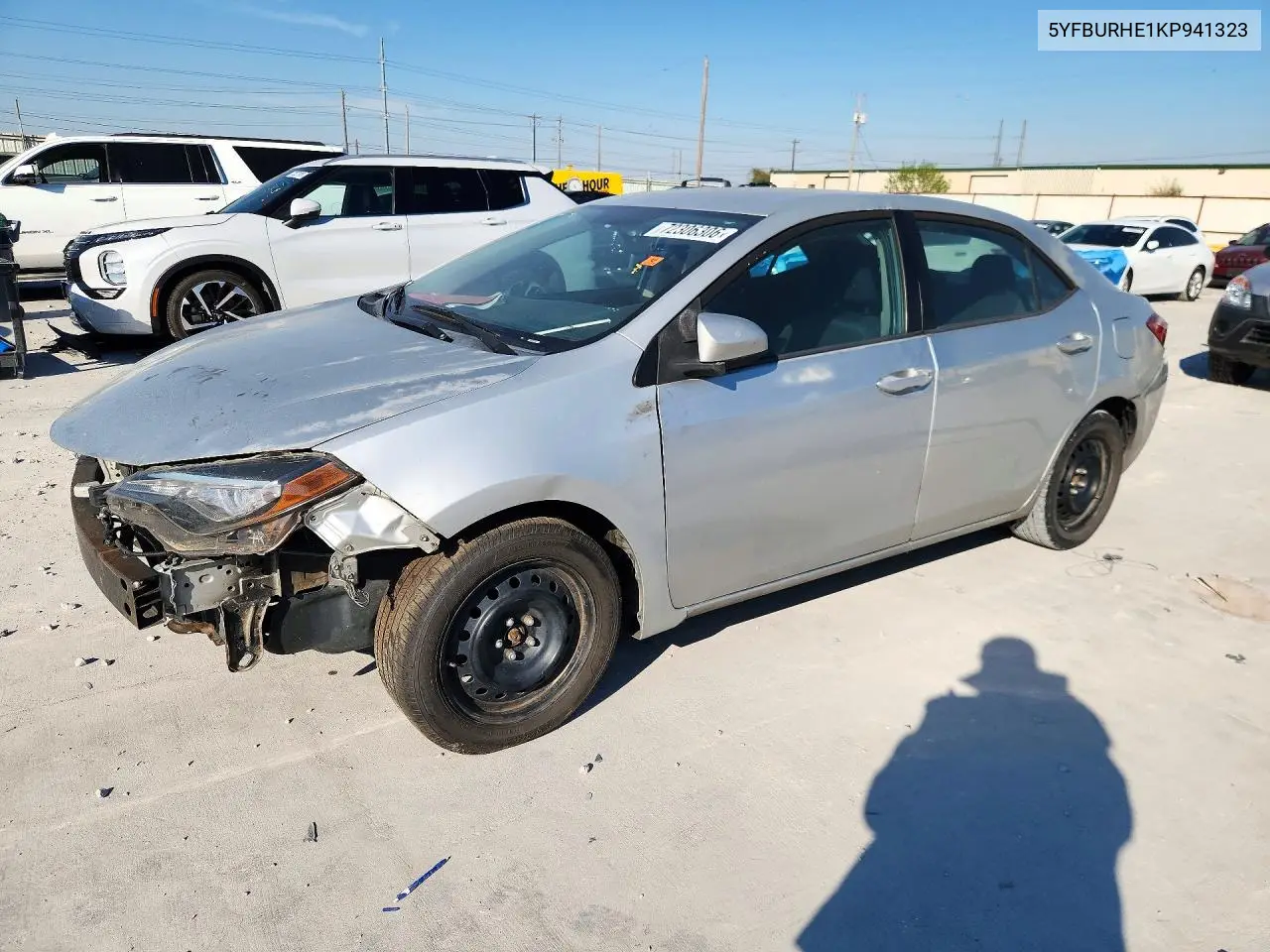 TOYOTA COROLLA 2019, VIN 5YFBURHE1KP941323