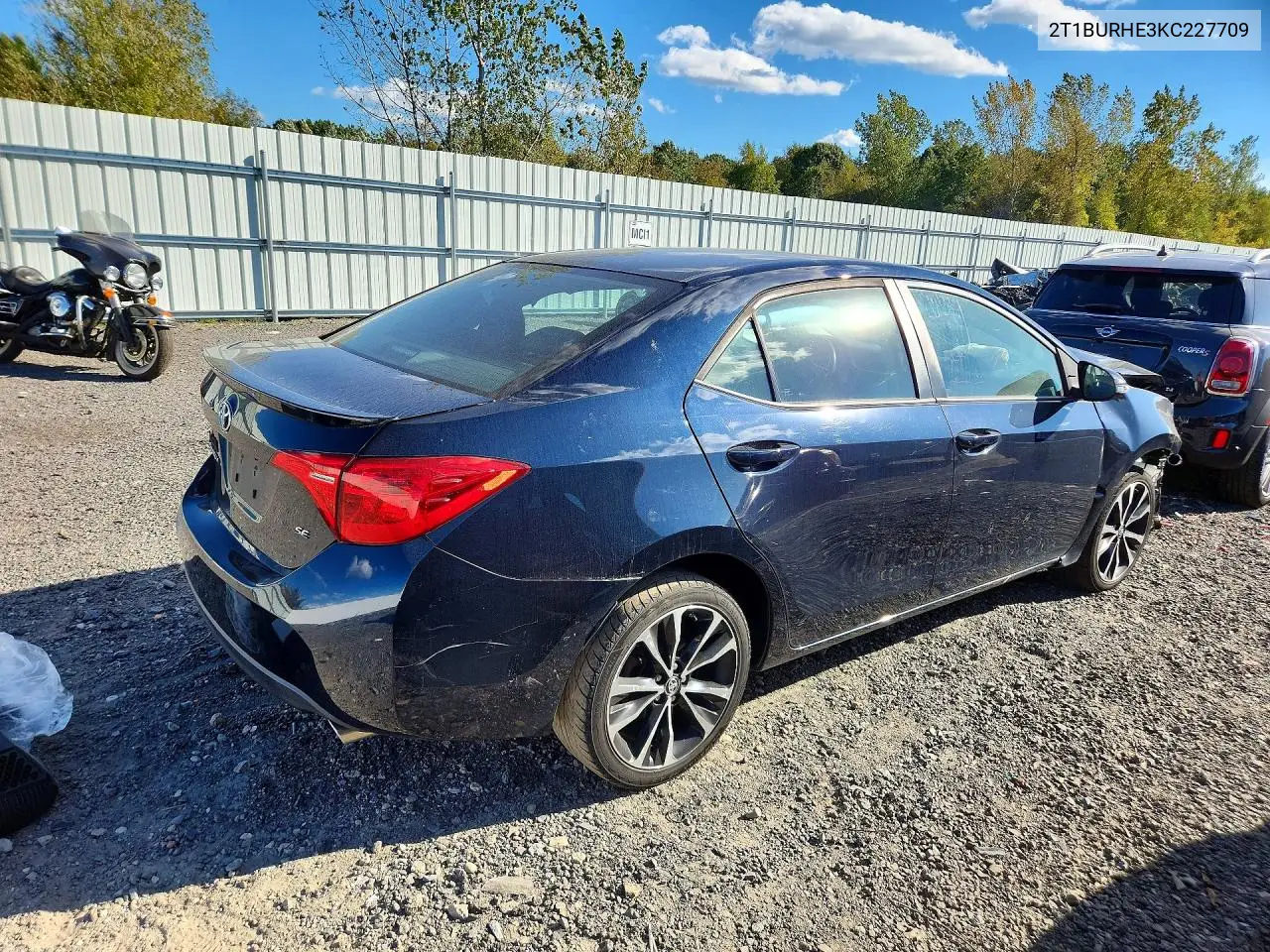 2019 TOYOTA COROLLA VIN 2T1BURHE3KC227709 — фото 3
