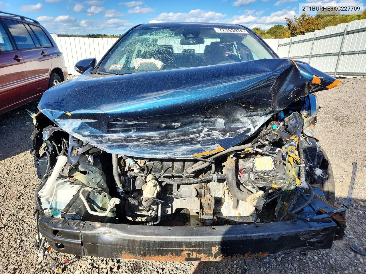 2019 TOYOTA COROLLA VIN 2T1BURHE3KC227709 — фото 5