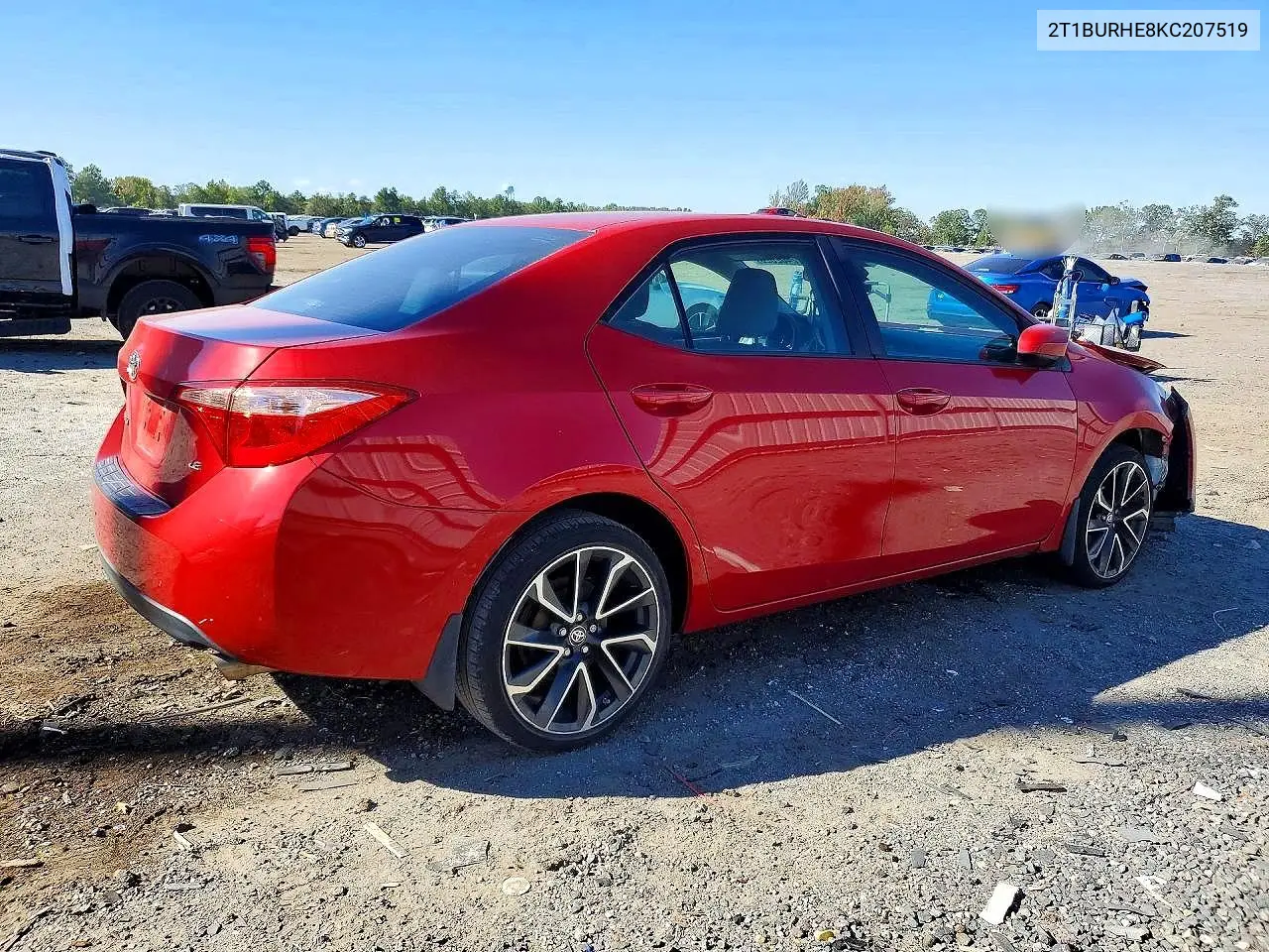 2019 TOYOTA COROLLA VIN 2T1BURHE8KC207519 — фото 4
