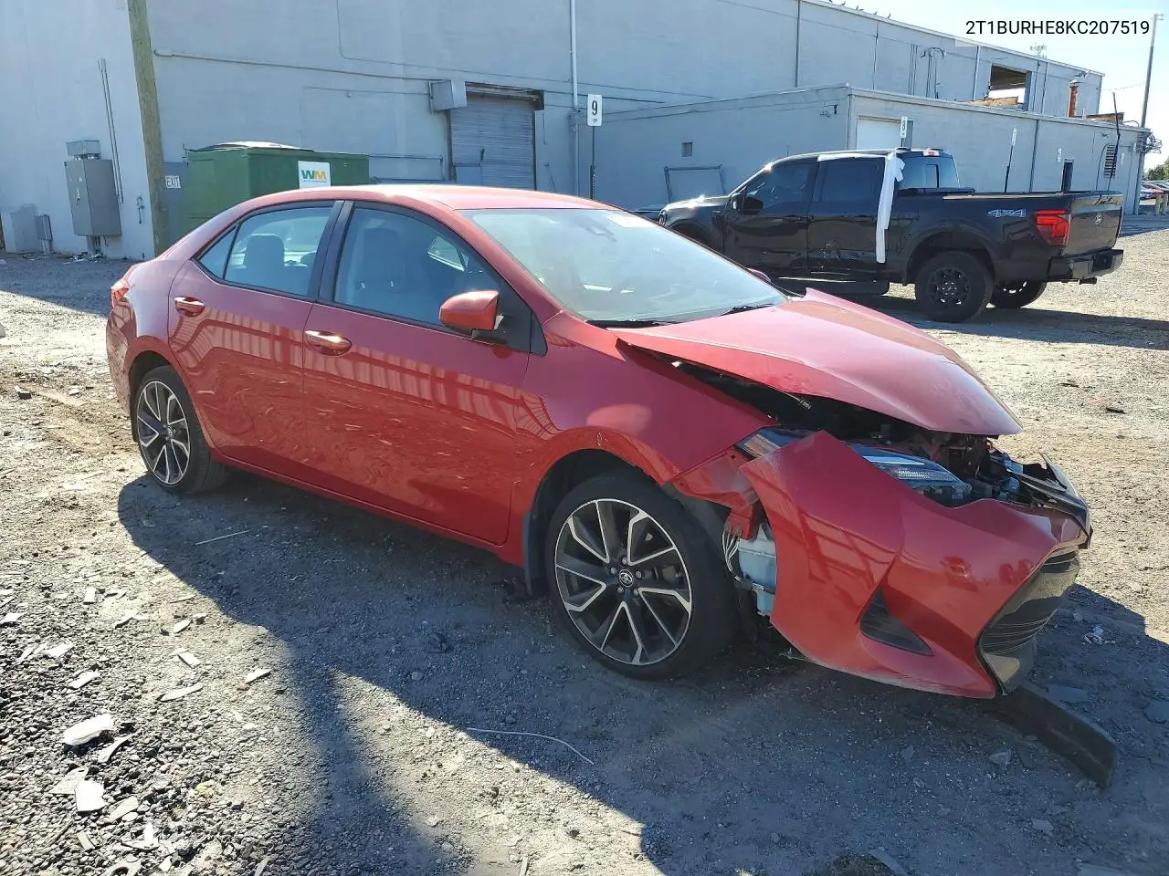 2019 TOYOTA COROLLA VIN 2T1BURHE8KC207519 — фото 5