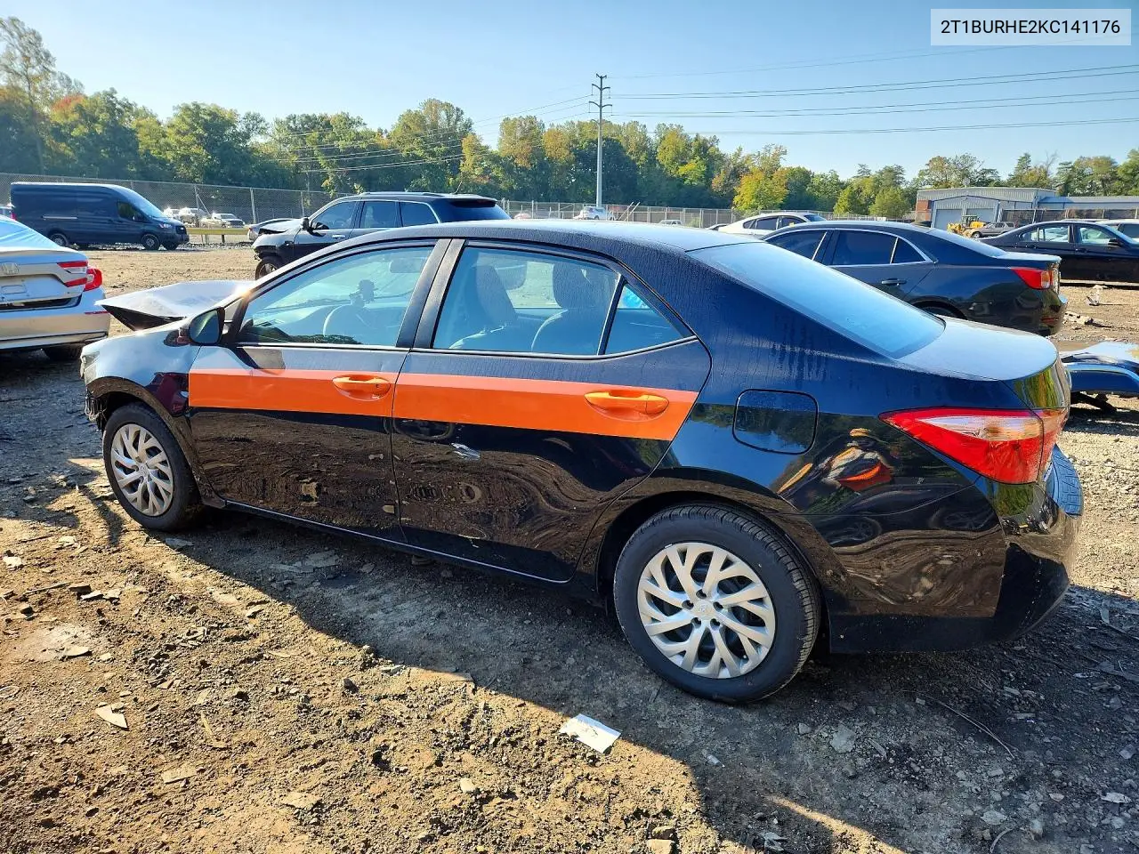 2019 TOYOTA COROLLA VIN 2T1BURHE2KC141176 — фото 2