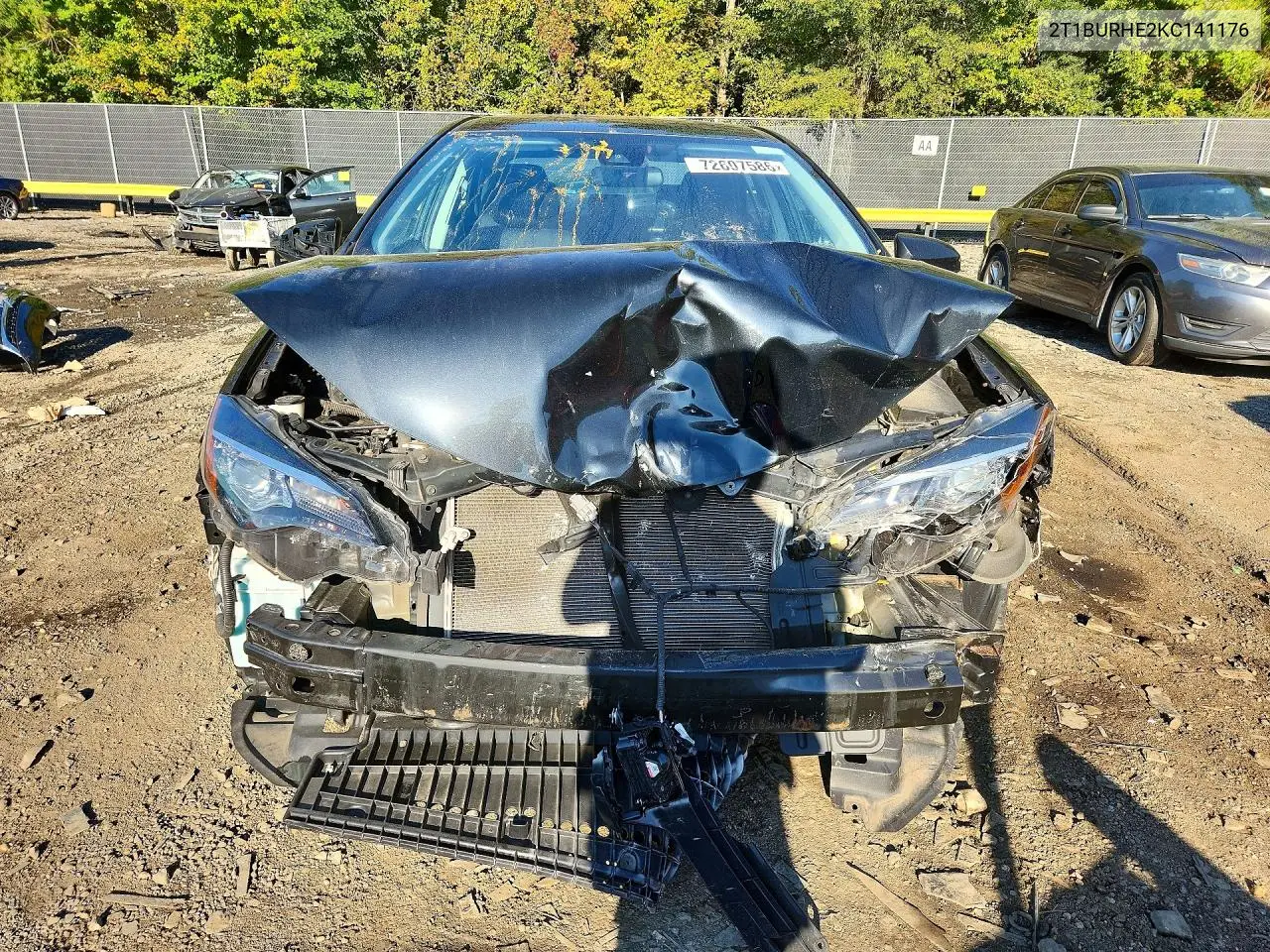 2019 TOYOTA COROLLA VIN 2T1BURHE2KC141176 — фото 5