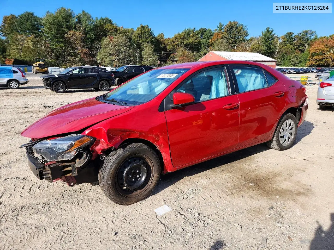 TOYOTA COROLLA 2019, VIN 2T1BURHE2KC125284