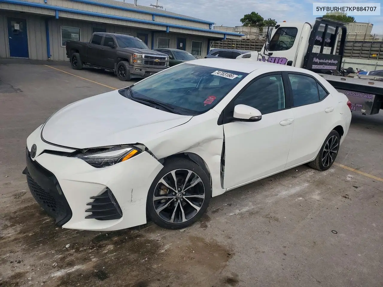 TOYOTA COROLLA 2019, VIN 5YFBURHE7KP884707