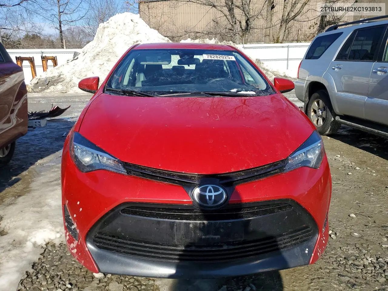 2019 TOYOTA COROLLA VIN 2T1BURHE2KC193813 — фото 5