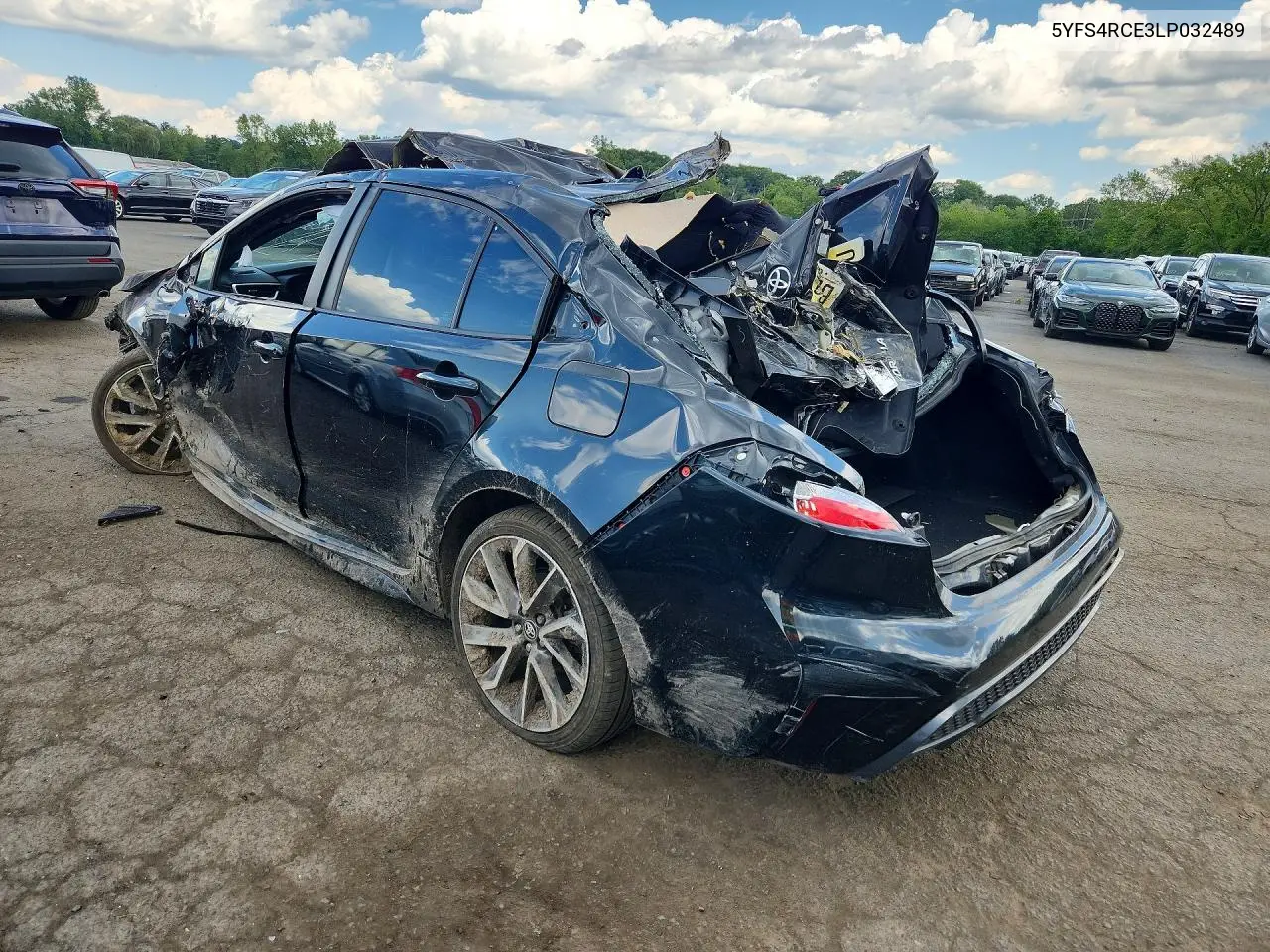 2020 TOYOTA COROLLA VIN 5YFS4RCE3LP032489 — фото 2