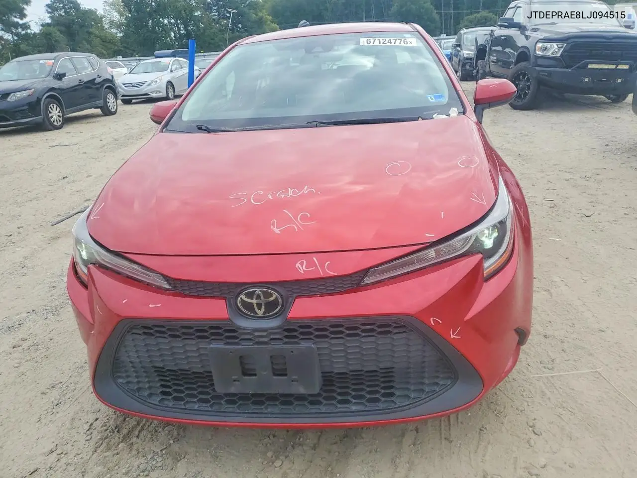 2020 TOYOTA COROLLA VIN JTDEPRAE8LJ094515 — фото 5