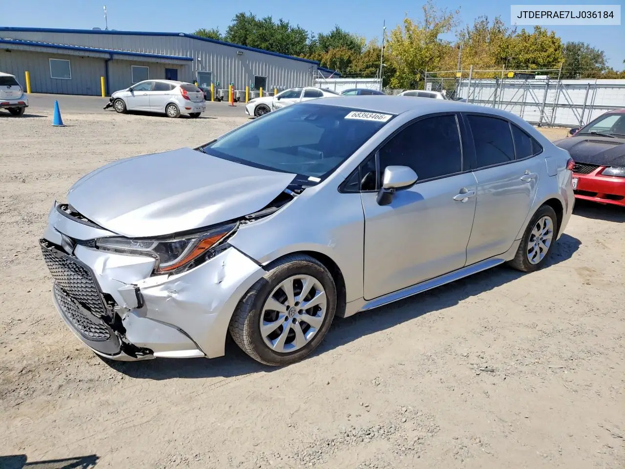 TOYOTA COROLLA 2020, VIN JTDEPRAE7LJ036184