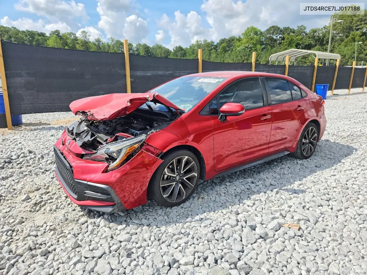 2020 TOYOTA COROLLA VIN JTDS4RCE7LJ017188 — фото 4