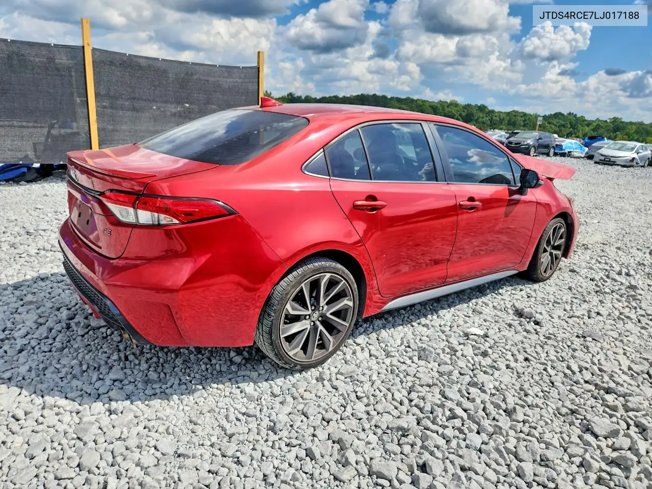 TOYOTA COROLLA 2020, VIN JTDS4RCE7LJ017188