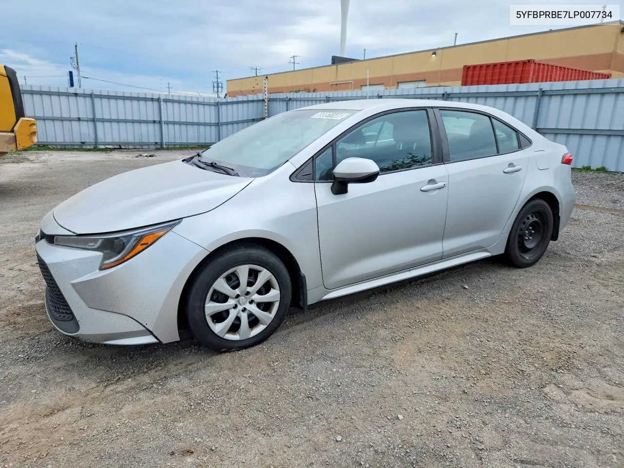 TOYOTA COROLLA 2020, VIN 5YFBPRBE7LP007734
