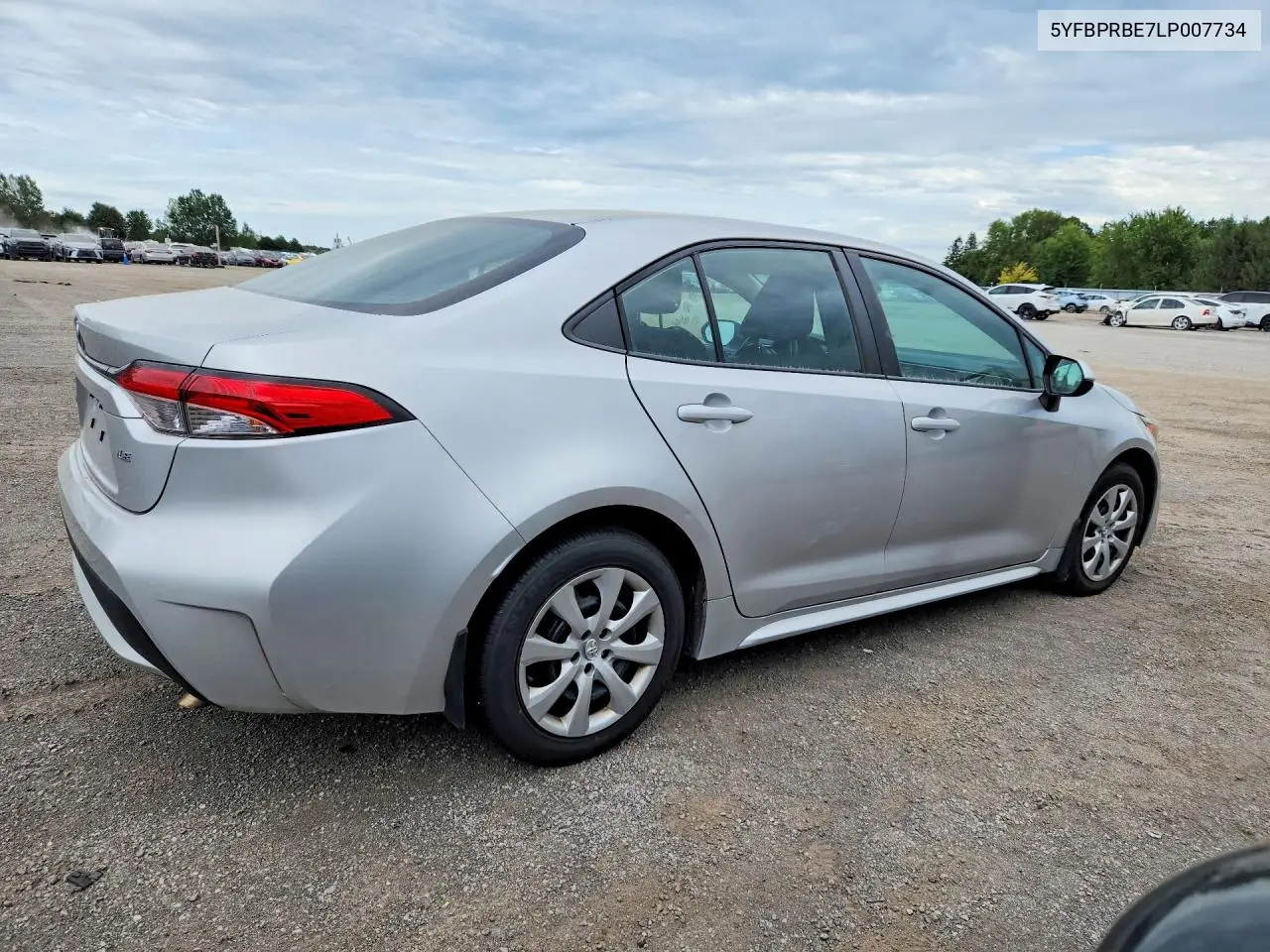 2020 TOYOTA COROLLA VIN 5YFBPRBE7LP007734 — фото 3