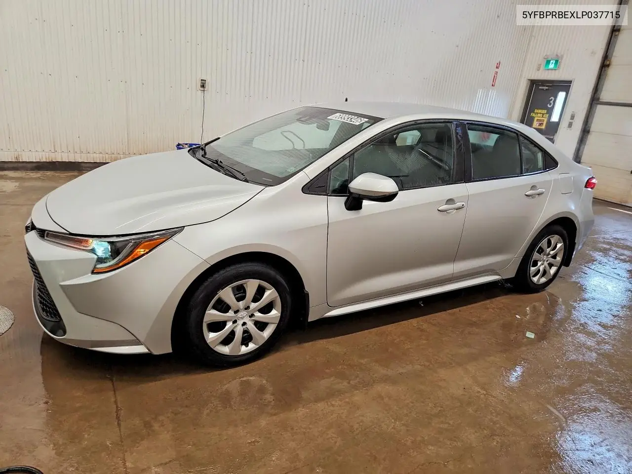 TOYOTA COROLLA 2020, VIN 5YFBPRBEXLP037715