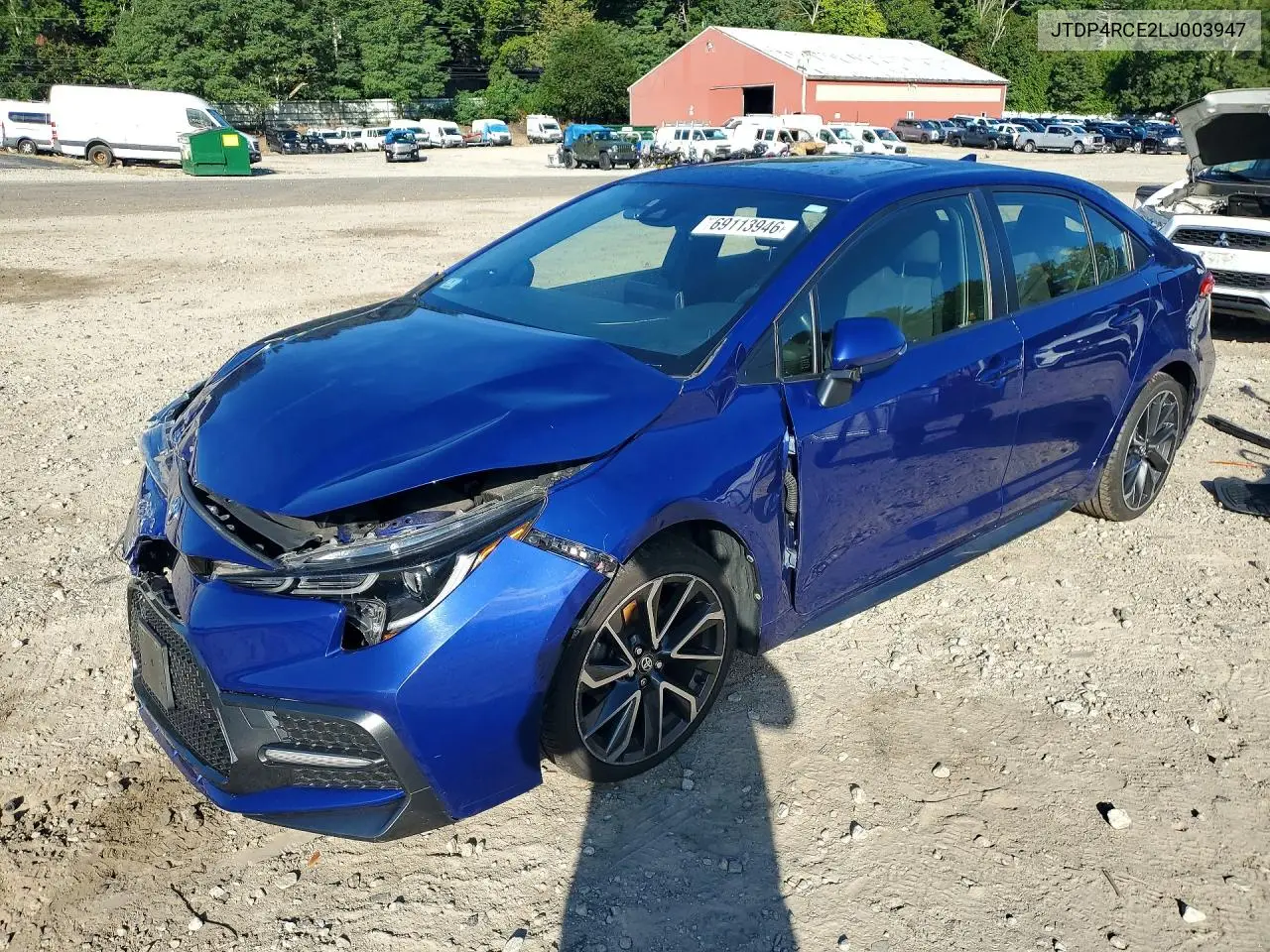 TOYOTA COROLLA 2020, VIN JTDP4RCE2LJ003947
