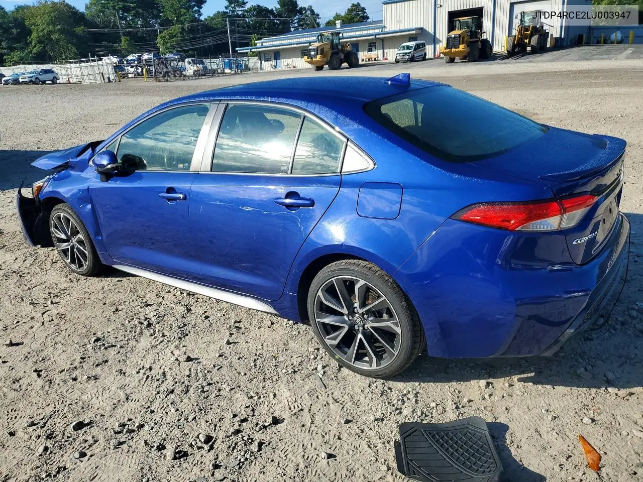 2020 TOYOTA COROLLA VIN JTDP4RCE2LJ003947 — фото 2