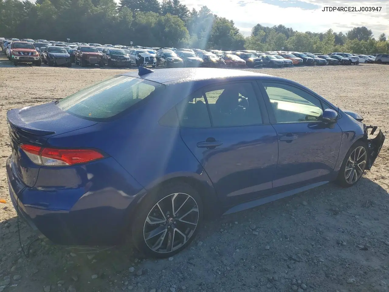 2020 TOYOTA COROLLA VIN JTDP4RCE2LJ003947 — фото 3