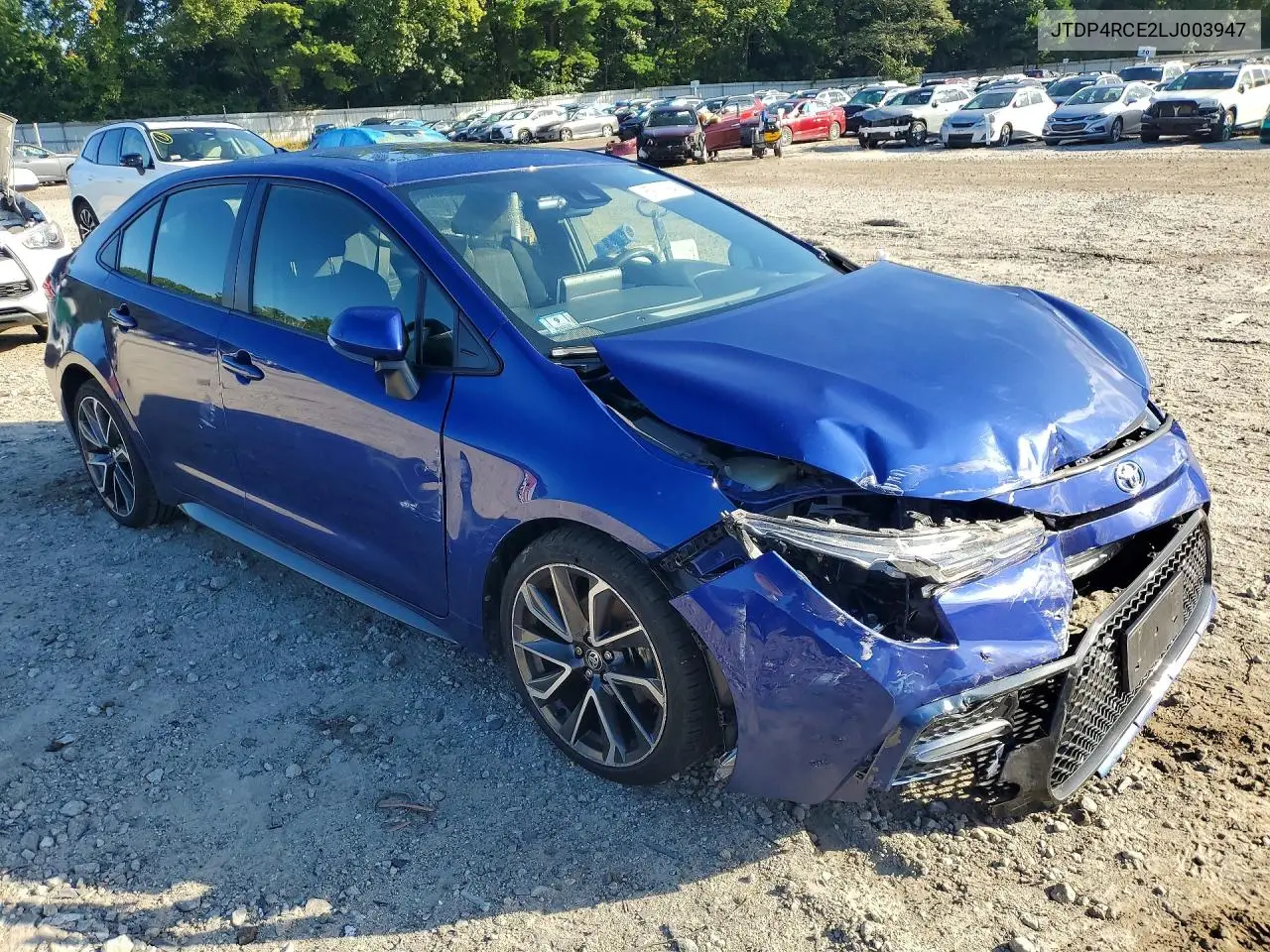 2020 TOYOTA COROLLA VIN JTDP4RCE2LJ003947 — фото 4