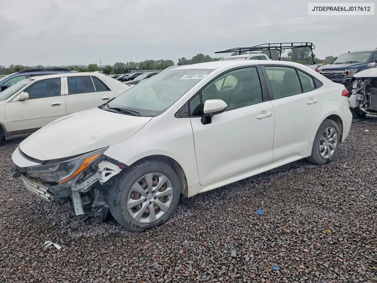 TOYOTA COROLLA 2020, VIN JTDEPRAE6LJ017612