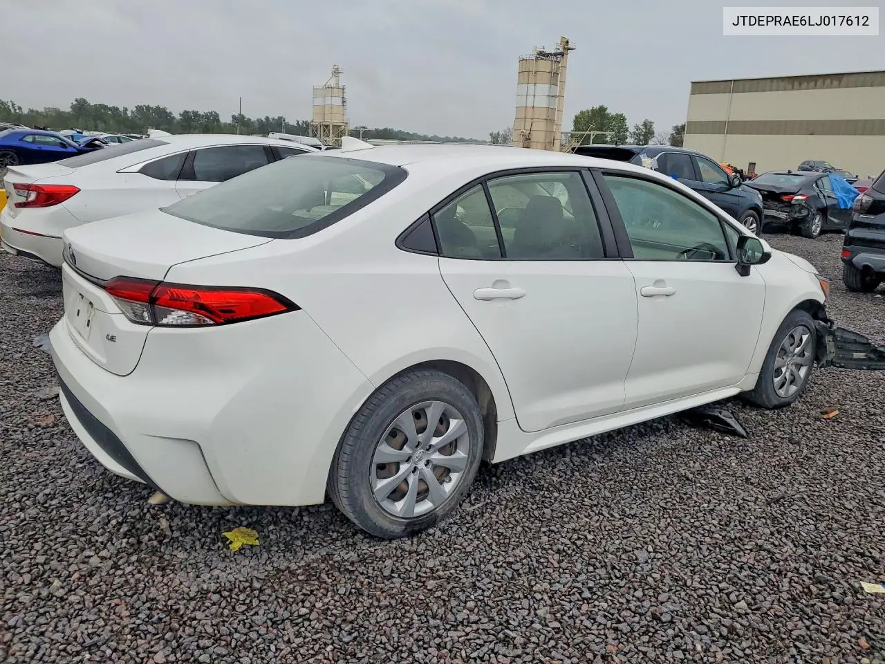 2020 TOYOTA COROLLA VIN JTDEPRAE6LJ017612 — фото 3
