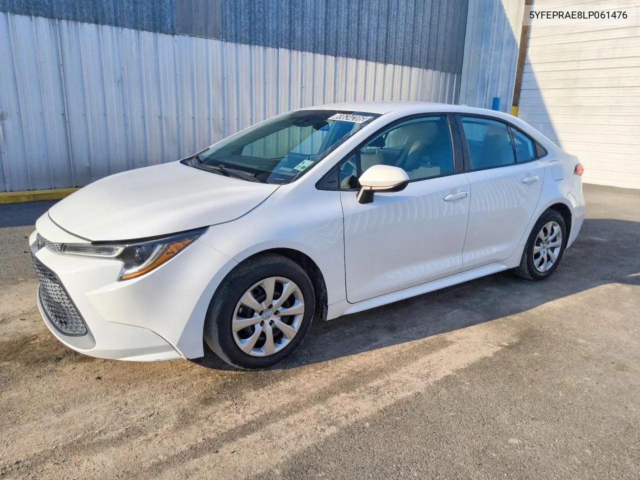 TOYOTA COROLLA 2020, VIN 5YFEPRAE8LP061476