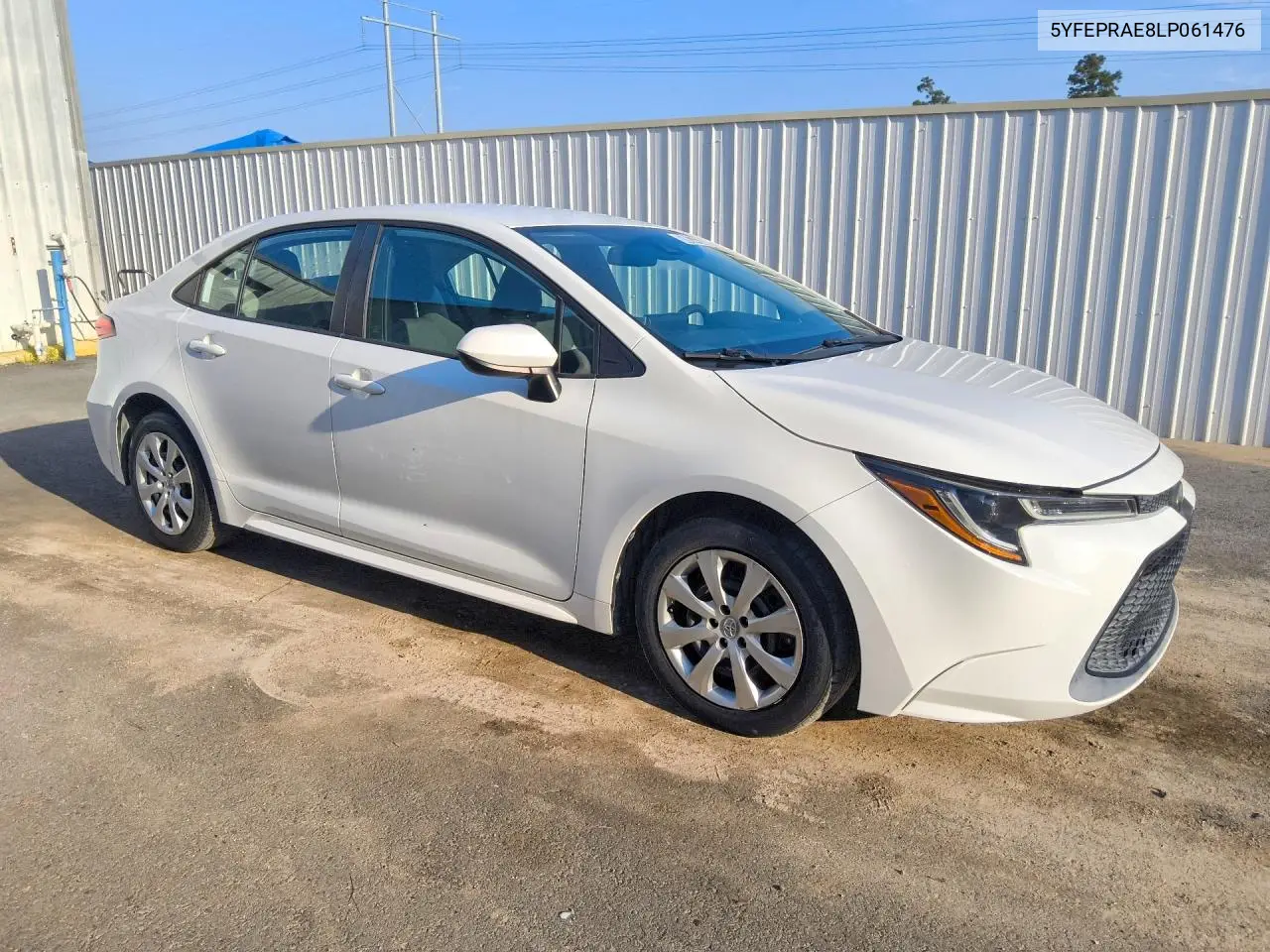 2020 TOYOTA COROLLA VIN 5YFEPRAE8LP061476 — фото 4