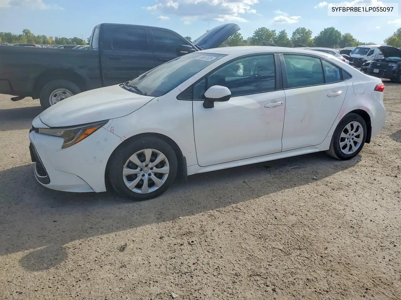 TOYOTA COROLLA 2020, VIN 5YFBPRBE1LP055097