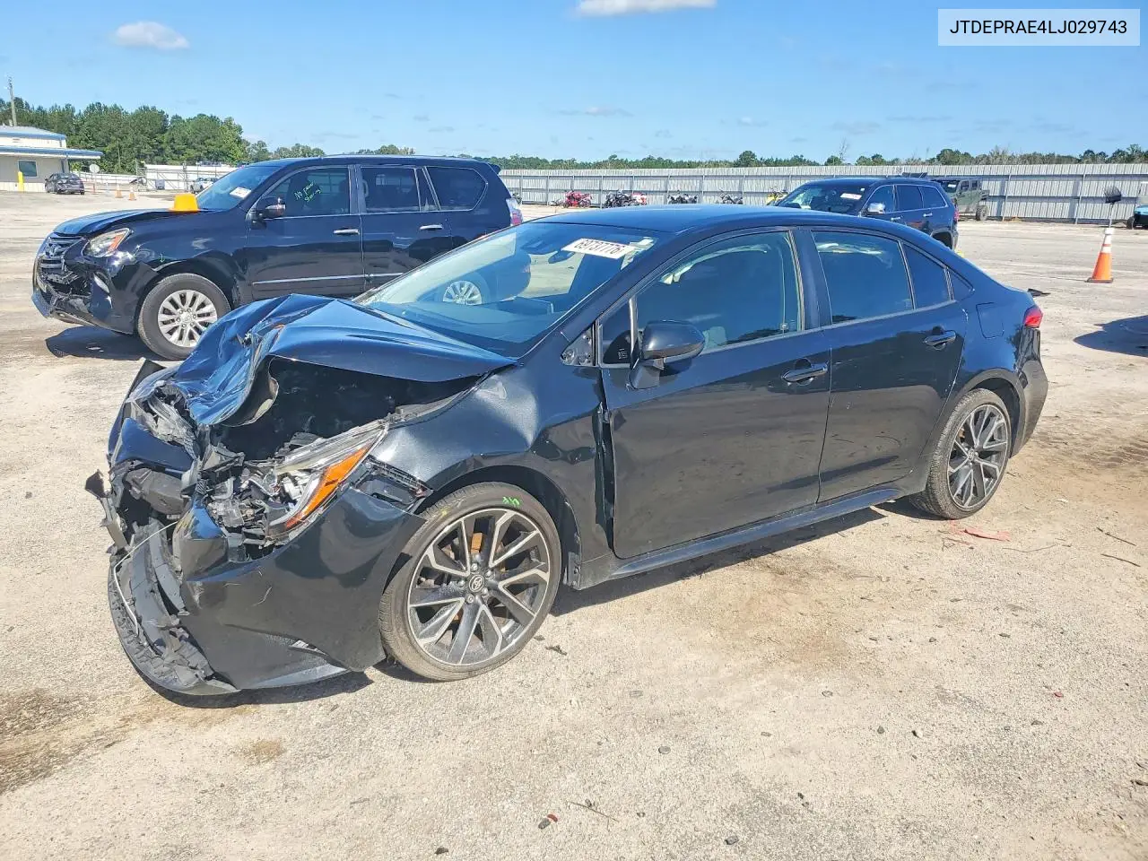 TOYOTA COROLLA 2020, VIN JTDEPRAE4LJ029743