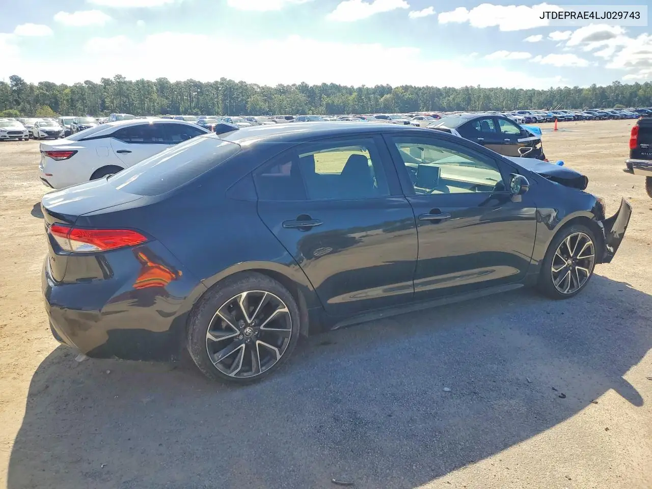 2020 TOYOTA COROLLA VIN JTDEPRAE4LJ029743 — фото 3
