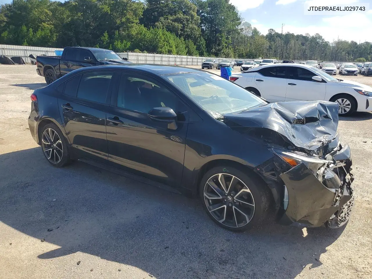 2020 TOYOTA COROLLA VIN JTDEPRAE4LJ029743 — фото 4