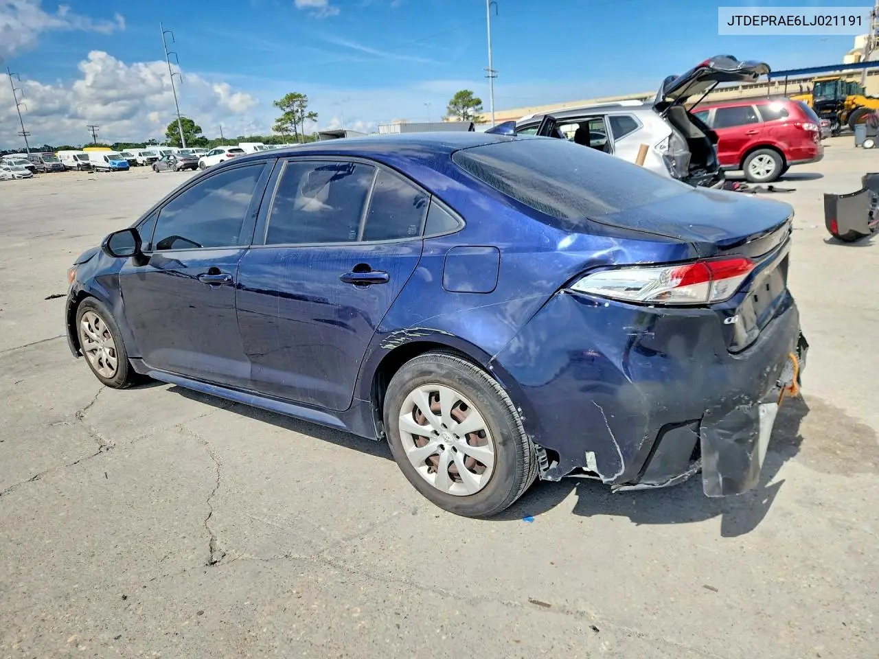 2020 TOYOTA COROLLA VIN JTDEPRAE6LJ021191 — фото 2