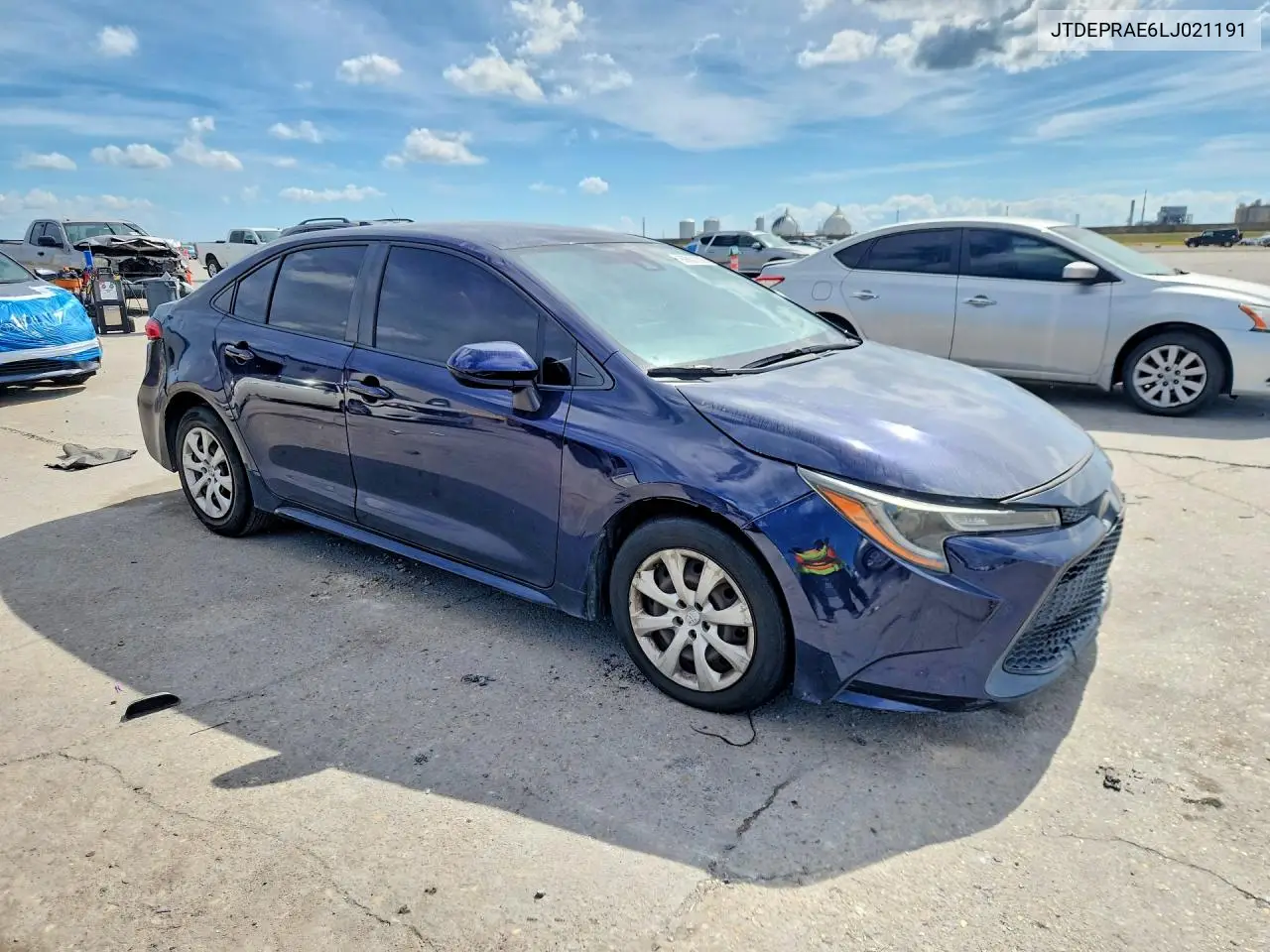 2020 TOYOTA COROLLA VIN JTDEPRAE6LJ021191 — фото 4